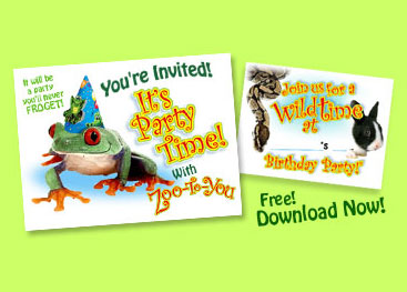 Zoo To You Printable Invitations
